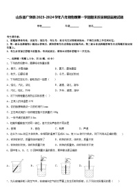 山东省广饶县2023-2024学年八年级物理第一学期期末质量跟踪监视试题含答案