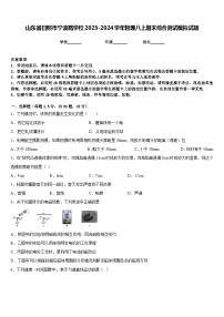 山东省日照市宁波路学校2023-2024学年物理八上期末综合测试模拟试题含答案