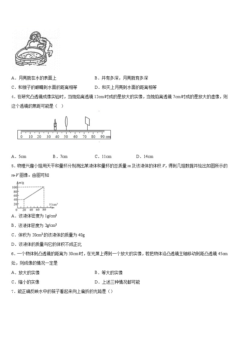 山东省平邑县2023-2024学年物理八年级第一学期期末经典模拟试题含答案02