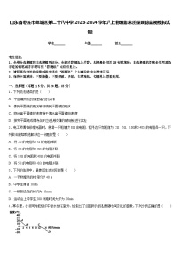 山东省枣庄市峄城区第二十八中学2023-2024学年八上物理期末质量跟踪监视模拟试题含答案