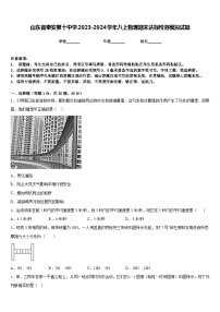 山东省泰安第十中学2023-2024学年八上物理期末达标检测模拟试题含答案