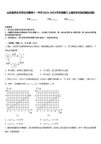 山东省枣庄市枣庄市第四十一中学2023-2024学年物理八上期末综合测试模拟试题含答案