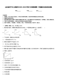 山东省济宁汶上县联考2023-2024学年八年级物理第一学期期末达标测试试题含答案