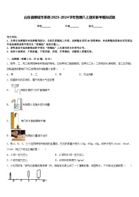 山东省聊城市莘县2023-2024学年物理八上期末联考模拟试题含答案