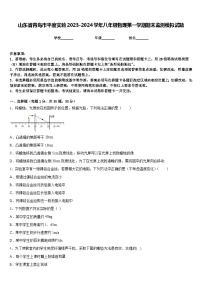 山东省青岛市平度实验2023-2024学年八年级物理第一学期期末监测模拟试题含答案