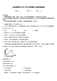 山东省青州市2023-2024学年物理八上期末经典试题含答案