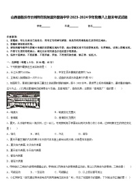 山西省临汾市忻州师范院附属外国语中学2023-2024学年物理八上期末考试试题含答案