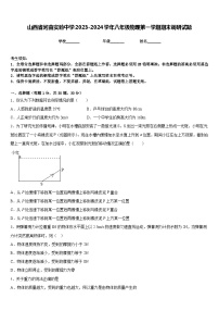 山西省河曲实验中学2023-2024学年八年级物理第一学期期末调研试题含答案