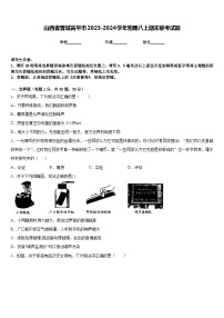 山西省晋城高平市2023-2024学年物理八上期末联考试题含答案