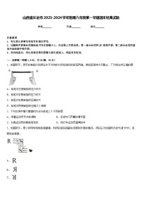 山西省长治市2023-2024学年物理八年级第一学期期末经典试题含答案