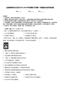 山西省朔州市右玉县2023-2024学年物理八年级第一学期期末质量检测试题含答案