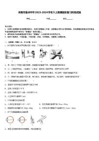 岳阳市重点中学2023-2024学年八上物理期末复习检测试题含答案