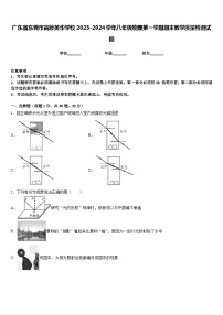 广东省东莞市高埗英华学校2023-2024学年八年级物理第一学期期末教学质量检测试题含答案