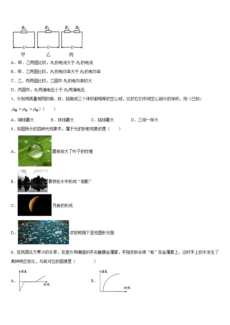广东省佛冈县2023-2024学年八年级物理第一学期期末复习检测试题含答案第2页