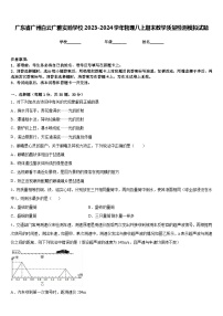 广东省广州白云广雅实验学校2023-2024学年物理八上期末教学质量检测模拟试题含答案