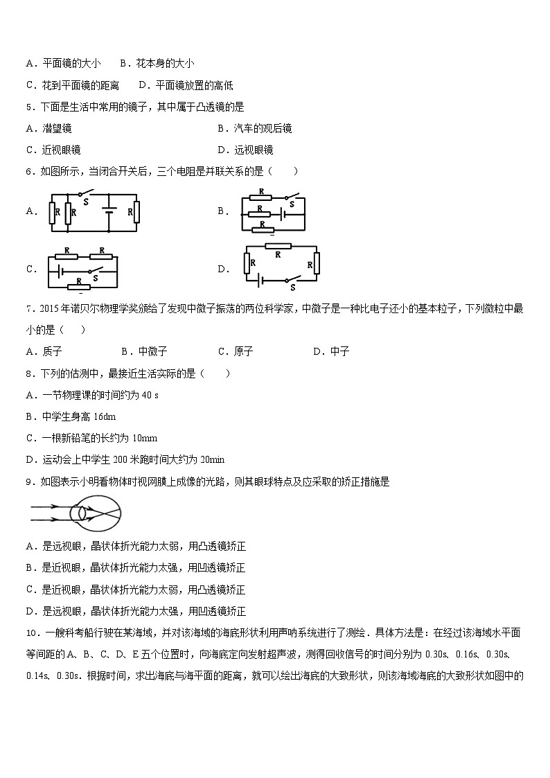 广东省揭阳真理中学2023-2024学年八上物理期末监测试题含答案02