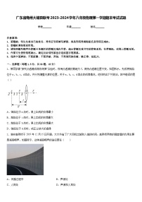 广东省梅州大埔县联考2023-2024学年八年级物理第一学期期末考试试题含答案