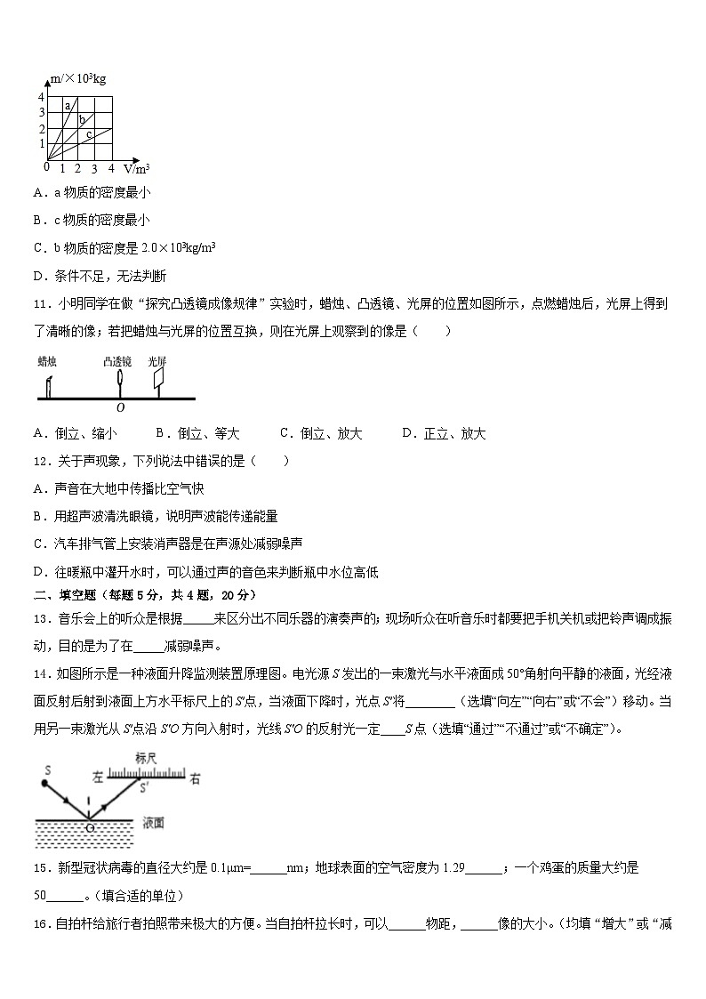 广东省汕尾市海丰县2023-2024学年八年级物理第一学期期末复习检测试题含答案第3页