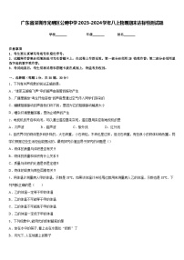 广东省深圳市光明区公明中学2023-2024学年八上物理期末达标检测试题含答案