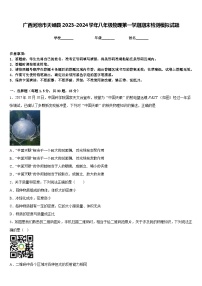 广西河池市天峨县2023-2024学年八年级物理第一学期期末检测模拟试题含答案