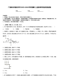 广西来宾市部分中学2023-2024学年物理八上期末教学质量检测试题含答案