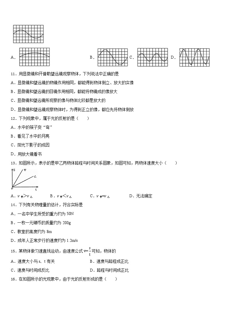 广西省南宁市2023-2024学年物理八年级第一学期期末达标测试试题含答案第3页