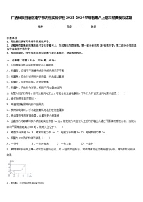 广西壮族自治区南宁市天桃实验学校2023-2024学年物理八上期末经典模拟试题含答案