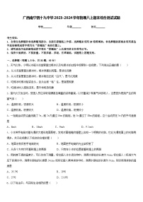 广西南宁四十九中学2023-2024学年物理八上期末综合测试试题含答案