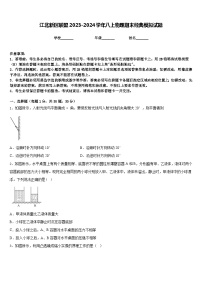 江北新区联盟2023-2024学年八上物理期末经典模拟试题含答案