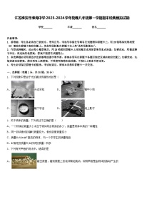 江苏淮安市淮海中学2023-2024学年物理八年级第一学期期末经典模拟试题含答案