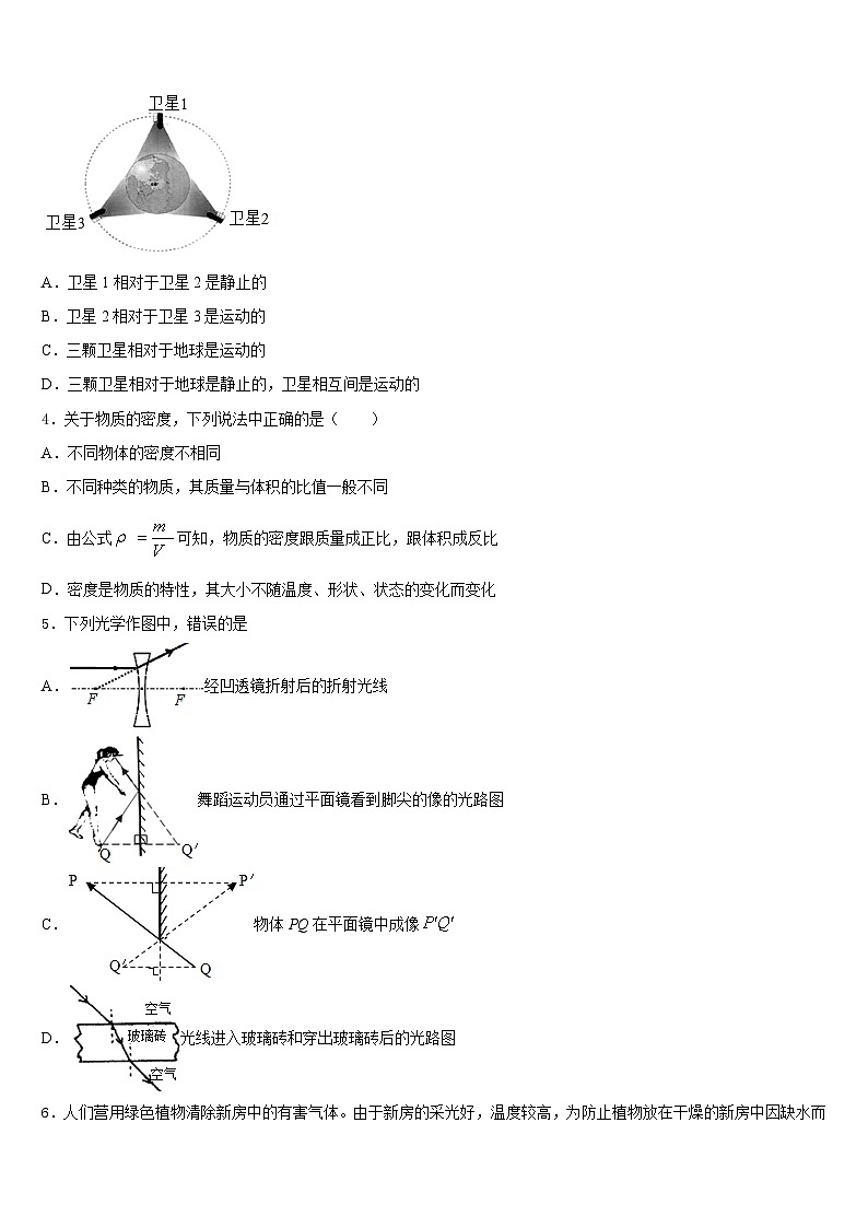 汕头市重点中学2023-2024学年八年级物理第一学期期末达标检测模拟试题含答案02