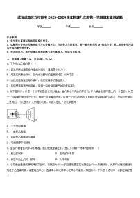 武汉武昌区五校联考2023-2024学年物理八年级第一学期期末监测试题含答案