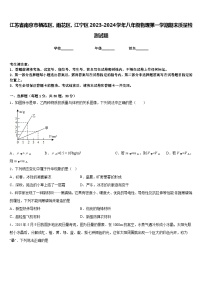 江苏省南京市栖霞区、雨花区、江宁区2023-2024学年八年级物理第一学期期末质量检测试题含答案