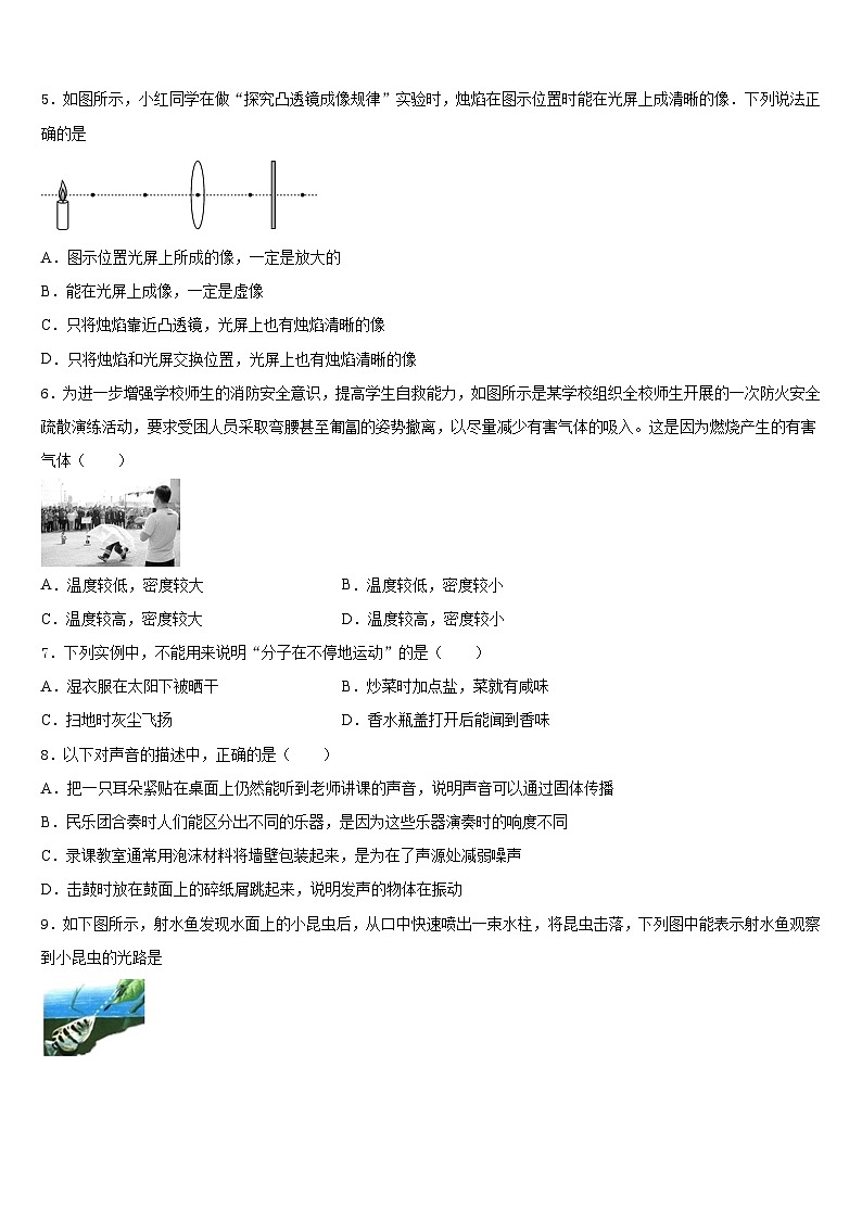 江苏省兴化顾庄学区七校联考2023-2024学年八年级物理第一学期期末经典试题含答案02