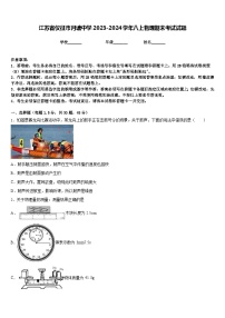 江苏省仪征市月塘中学2023-2024学年八上物理期末考试试题含答案