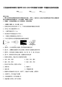 江苏省徐州市邳州市八路中学2023-2024学年物理八年级第一学期期末达标检测试题含答案