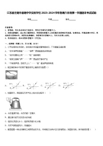 江苏省无锡市省锡中学实验学校2023-2024学年物理八年级第一学期期末考试试题含答案