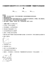 江苏省扬州市江都实验中学2023-2024学年八年级物理第一学期期末学业质量监测试题含答案