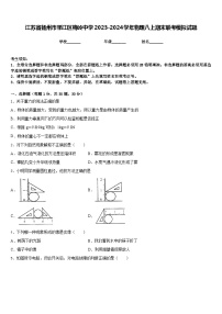 江苏省扬州市邗江区梅岭中学2023-2024学年物理八上期末联考模拟试题含答案