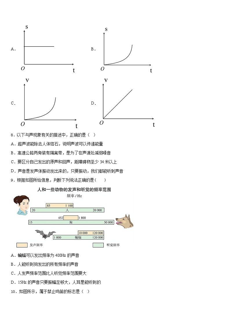 江苏省江阴市澄东片2023-2024学年八上物理期末检测试题含答案03