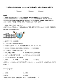 江苏省泰兴市黄桥东区域2023-2024学年物理八年级第一学期期末经典试题含答案