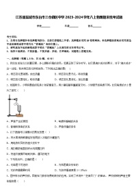 江苏省盐城市东台市三仓镇区中学2023-2024学年八上物理期末统考试题含答案