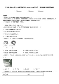 江苏省盐城市大丰市创新英达学校2023-2024学年八上物理期末达标测试试题含答案