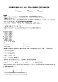 江西省中学等学校2023-2024学年八上物理期末学业质量监测试题含答案