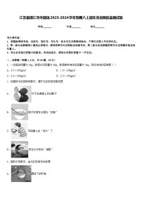 江苏省镇江市外国语2023-2024学年物理八上期末质量跟踪监视试题含答案