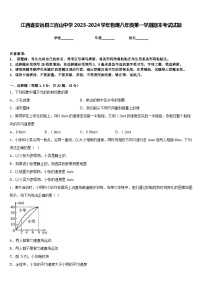 江西省安远县三百山中学2023-2024学年物理八年级第一学期期末考试试题含答案