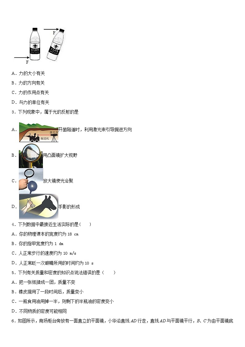 河北省保定市冀英学校2023-2024学年八年级物理第一学期期末预测试题含答案02