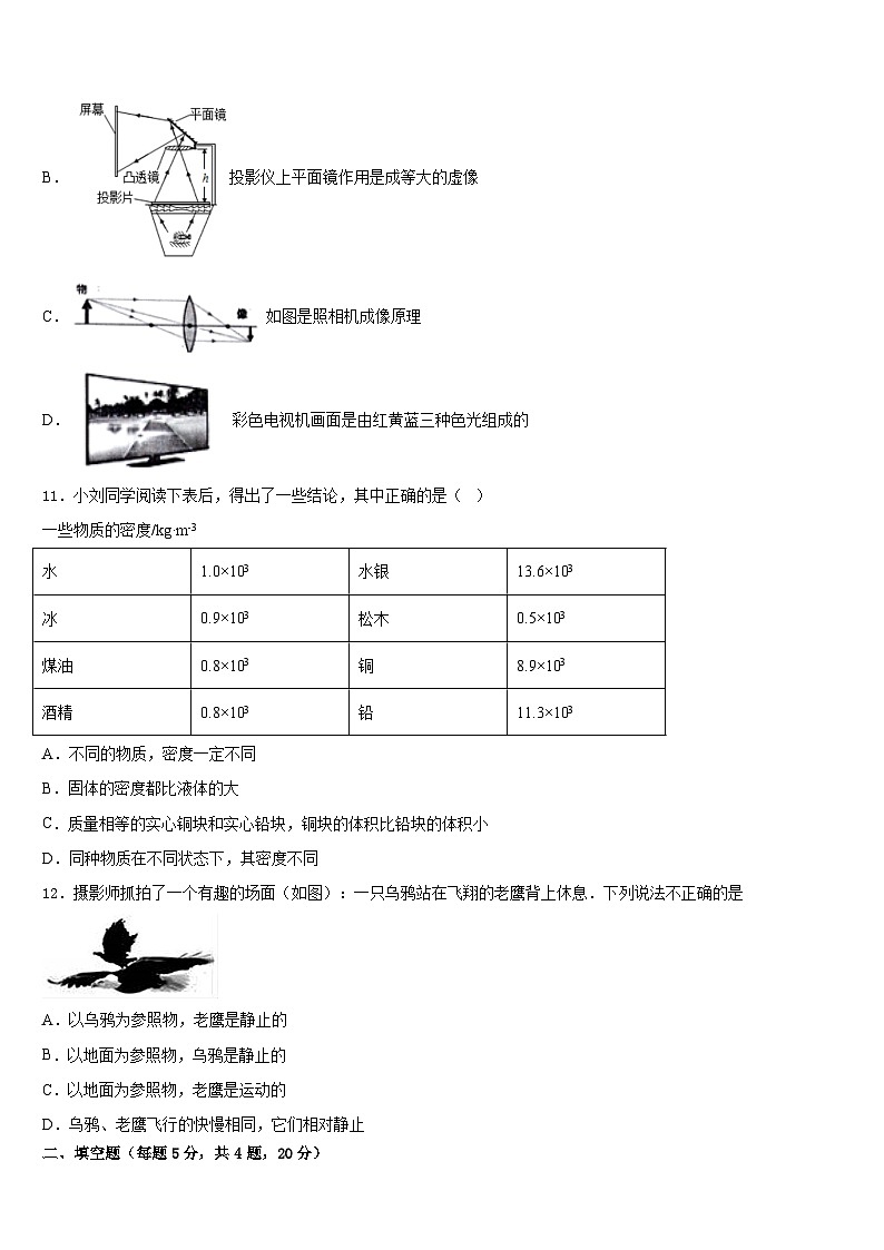 河北省保定市满城区2023-2024学年八年级物理第一学期期末学业质量监测试题含答案第3页
