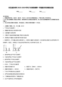 河北省定州市2023-2024学年八年级物理第一学期期末检测模拟试题含答案