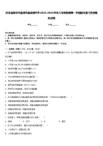 河北省廊坊市霸州市南孟镇中学2023-2024学年八年级物理第一学期期末复习检测模拟试题含答案